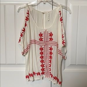 Cold shoulder blouse